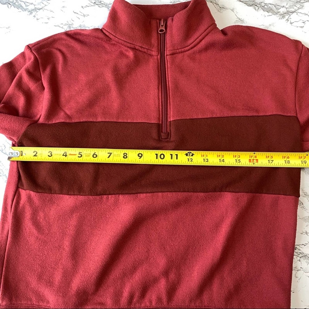 Colsie Colorblock Quarter Zip Fleece Pullover - Picture 13 of 14